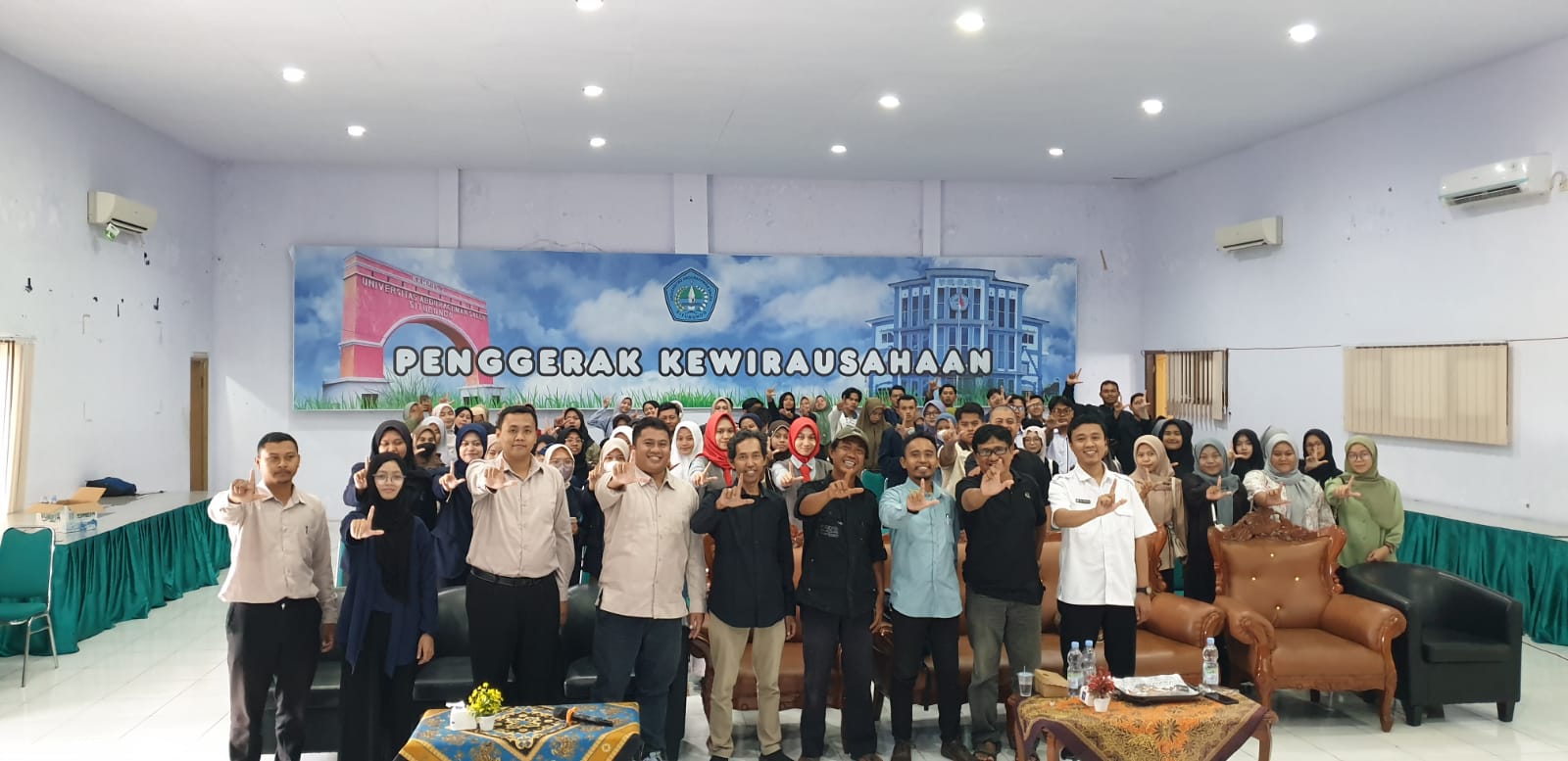 foto bersama rektorat